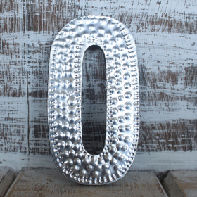 4x Petites Lettres en Aluminium - O