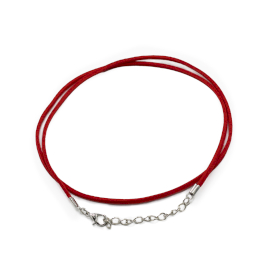 100x Paquets de Cordons Pendentifs Imitation Daim -  2.5mm x 55cm - Red A056