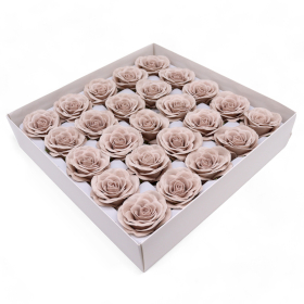 25x Fleur de Savon Artisanal - Large (7 couches) Rose Vintage - Beige Somerset