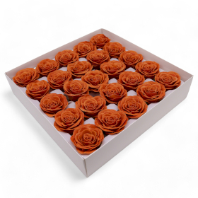 25x Fleur de Savon Artisanal - Large (7 couches) Rose Vintage - Clou de Java
