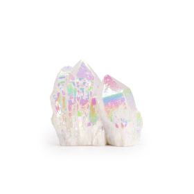 Aura Angel Quartz - Quartz Naturel Amélioré Moyen -  (environ 100-150 g 7-10 cm)