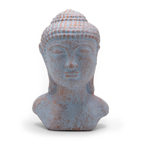 Tête de Bouddha Tranquillité - Bleu Cuivre