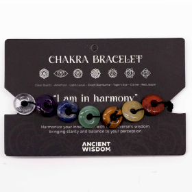 3x Bracelets Chakra Corde - Mini Donuts