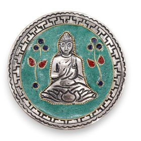 6x Porte-encens Décoratif Vert Bouddha 10cm