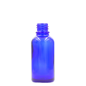 192x Bouteille Compte-gouttes en Verre Bleu de 10ml - Sans Bouchon