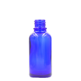 156x Bouteille Compte-gouttes en Verre Bleu de 15ml - Sans Bouchon