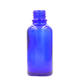 88x Bouteille Compte-gouttes en Verre Bleu de 50ml - Sans Bouchon