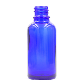 70x Bouteille Compte-gouttes en Verre Bleu de 100ml - Sans Bouchon