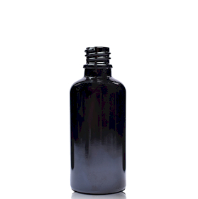 156x Bouteille Compte-gouttes en Verre Noir 15ml - Sans Bouchon