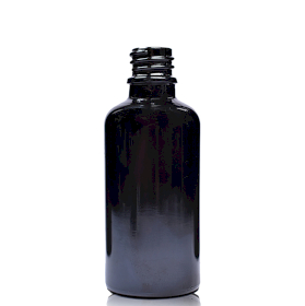 110x Bouteille Compte-gouttes en Verre Noir 30ml - Sans Bouchon