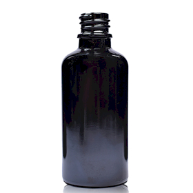 70x Bouteille Compte-gouttes en Verre Noir 100ml - Sans Bouchon