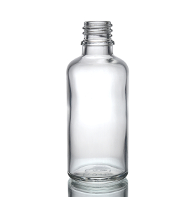 88x Bouteille Compte-gouttes en Verre Transparent de 50ml - Sans Bouchon