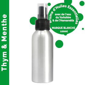 6x Brume d\'Huiles Essentielles 100ml - Thym & Menthe - Marque Blanche