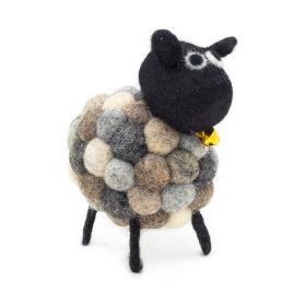 Petit Mouton en Feutrine - Multi Gris