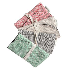 4x Pochette en Chanvre pour Téléphone/Tabac/Autres (assortie)