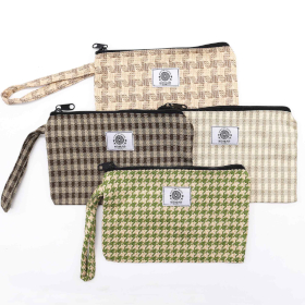 4x Pochettes Cadeaux Pratiques Douces et Naturelles avec Anse - (4 x 1 assortis) - 20x13 cm