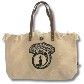 Sac en Toile Naturelle Poignée en Cuir - Inspiration