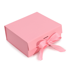 3x Coffret Cadeau en Kit - Carré Moyen (20x18,2x8cm) - Rose