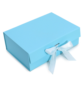 3x Coffret Cadeau en Kit - Grand Format (28,2 x 20,2 x 9,2 cm) - Bleu Bébé