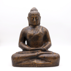 Bouddha Moyen Classique Doré Antique - 0,5m