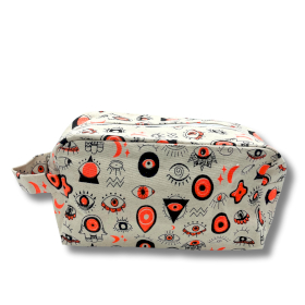 4x Trousse de Toilette en Coton Moyenne Multi Yeux