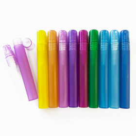 12x Vaporisateur de Parfum de Poche 10ml - (12 couleurs aléatoires)