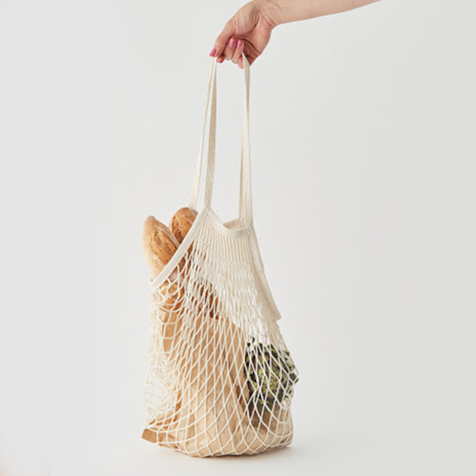 Sac en filet pur jute doux et coton