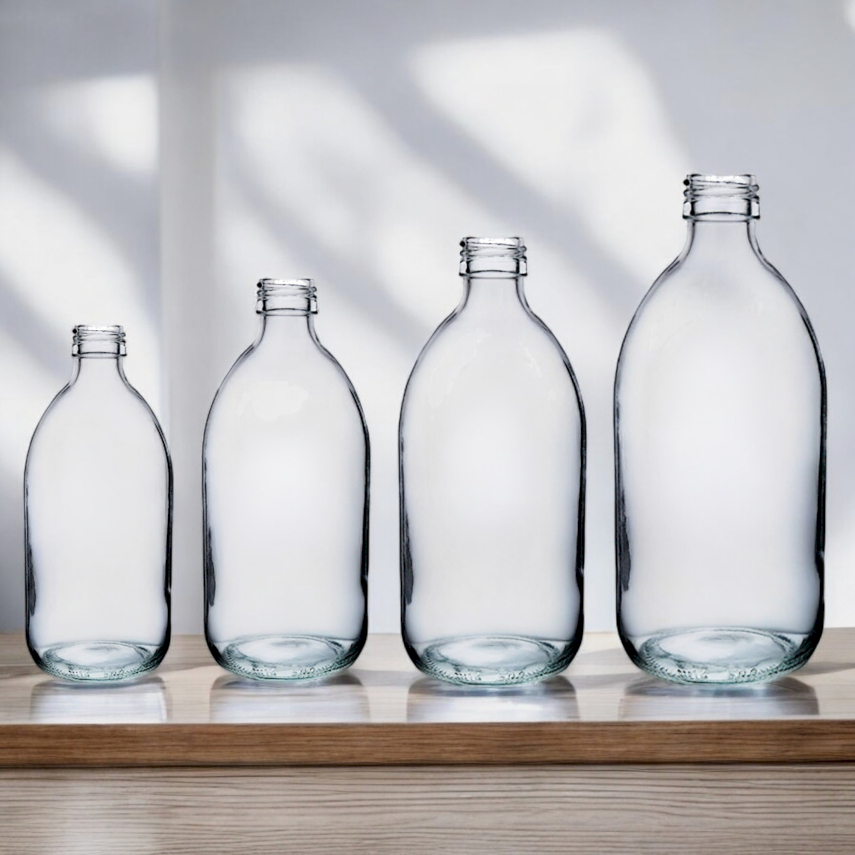 Bouteilles  Médicinales en Verre Transparent