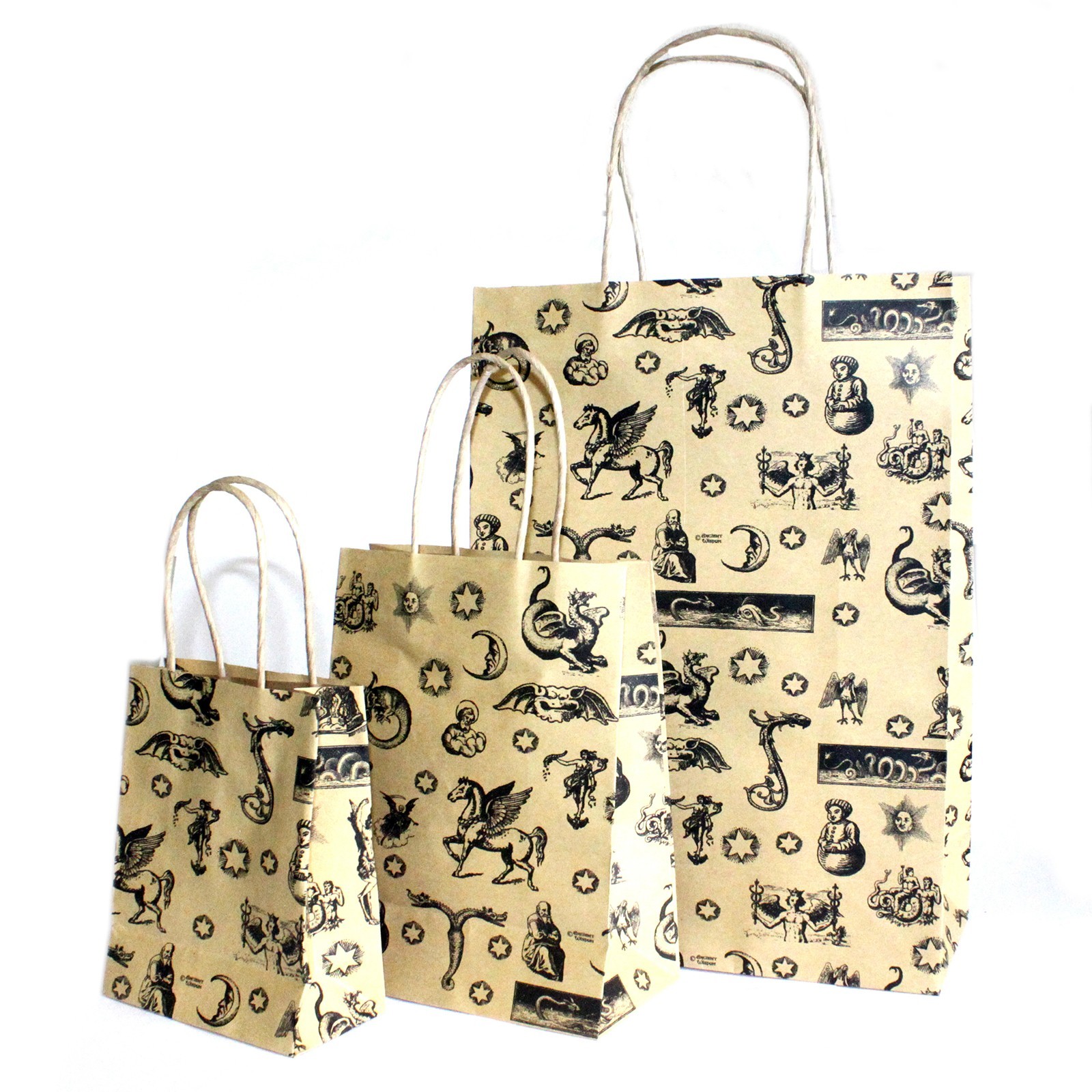 Sacs Cadeaux En Papier Larges Sacs Cadeaux Mystiques - 23x32x10c ...